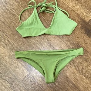 Green bikini set size S